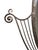 French Art Deco Hand Wrought Nickeled Iron Oval Mirror W/ Linear & Scroll Detail For Sale - Image 4 of 16