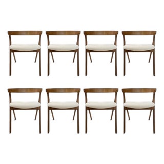 Mid-Century Italian Set of 8 Chairs For Sale