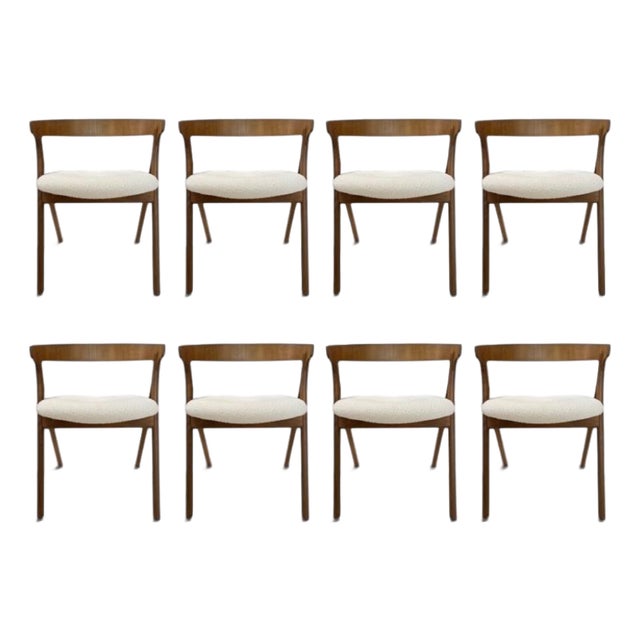 Mid-Century Italian Set of 8 Chairs For Sale