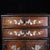 1970s 1970s Hardwood Table‑Top Jewelry Cabinet, Mother‑of‑Pearl Inlaid Gourd & Bird Motif Small Chest With Drawers & Cupboards For Sale - Image 5 of 9