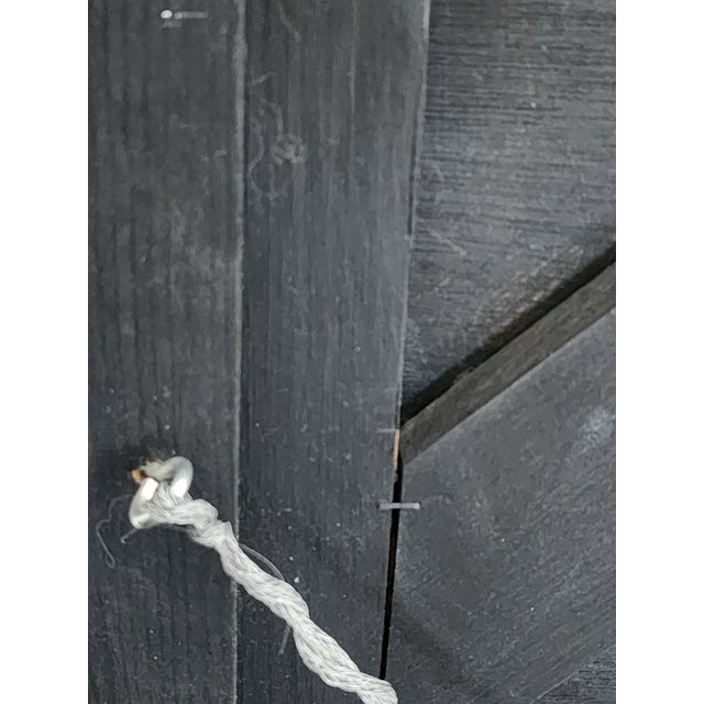 Turquoise Artisan Signed Native American Navajo Tribal Diné Carved Turquoise Inlay Wall Mirror For Sale - Image 8 of 12