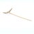 Traditional Vintage Antique 14k Gold & Seed Pearl Crescent Moon Stick Pin For Sale - Image 3 of 8