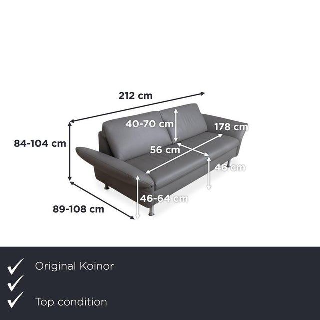 The Elena model from the premium German manufacturer Koinor is a true highlight for anyone seeking an elegant sofa with a...