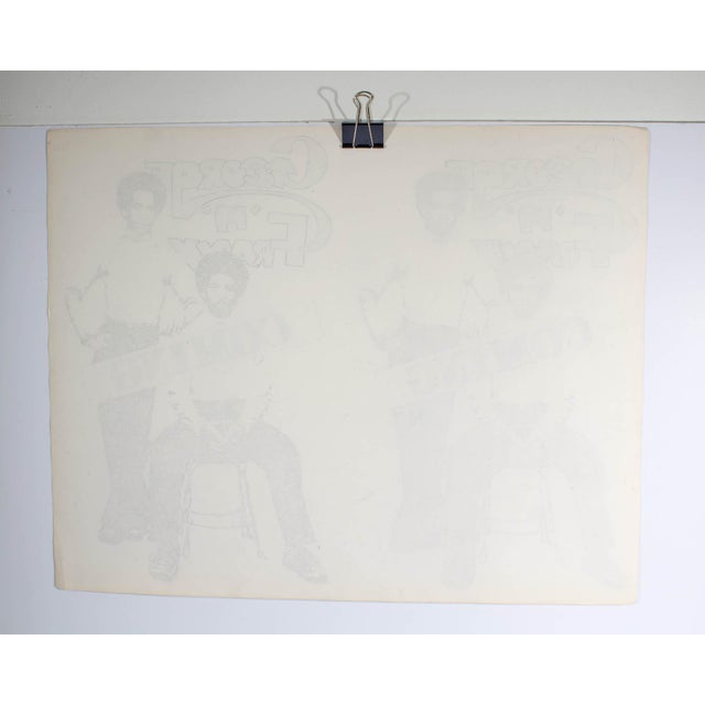 Drawing/Sketching Materials “George N’ Frank Coming” Graphite Drawing Signed by James Spencer Russell For Sale - Image 7 of 7