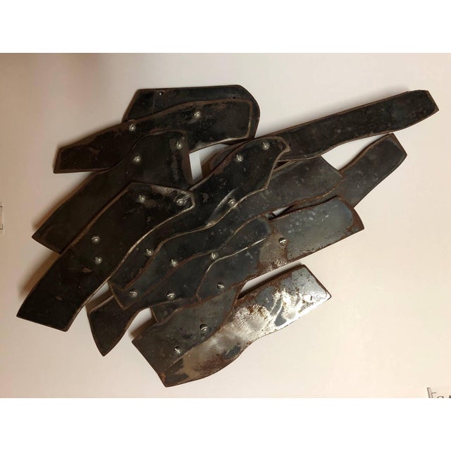 Robert Goodnough, Abstract Expressionist Patinated Metal Assemblage Sculpture Steel, Nuts, Bolts For Sale - Image 4 of 10