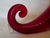 Italian Vintage Mid Century Italian Venetian Glass Cornucopia, Gold Inclusions For Sale - Image 3 of 4