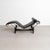 Le corbusier 4 chaise longue à réglage continu, noire, durable for cassina an updated structure, shell and black...