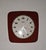 Vintage Wall Clock with Red Ceramic Case by Dugena, 1970s For Sale - Image 6 of 6