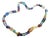 Bohemian Glass From Jablonec Nad Nisou (Formerly Gablonz) Pressed Glass Bead Necklace in Various Colors and Shapes For Sale