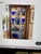 Mid-Century Modern Vintage Cobalt Blue Glass Candle Holders Pair Tall Pedestal Trumpet Style For Sale - Image 3 of 4