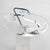 Metal Transparent Lucite Plexiglass Bangle Bracelet with Anodized Aluminum Belt Buckle For Sale - Image 7 of 15
