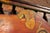 Orange Vintage Double-Sided Art Deco Painted Carnival Ride Handrail Panel For Sale - Image 8 of 11