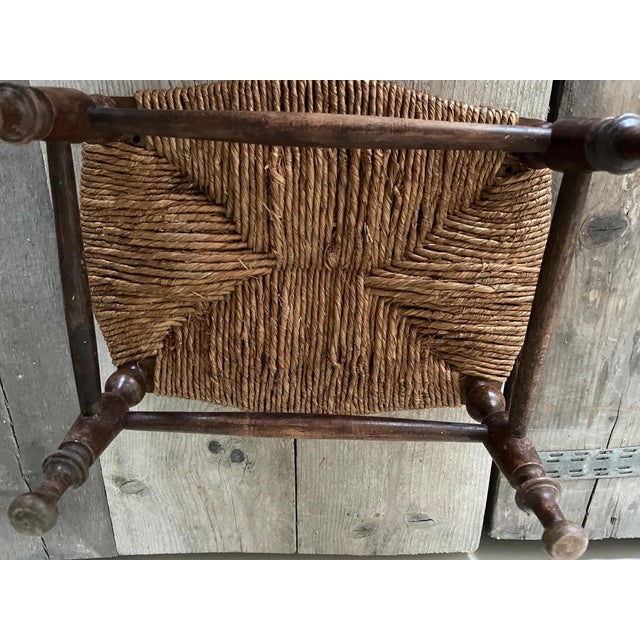 Vintage Ottoman in Straw For Sale - Image 8 of 9