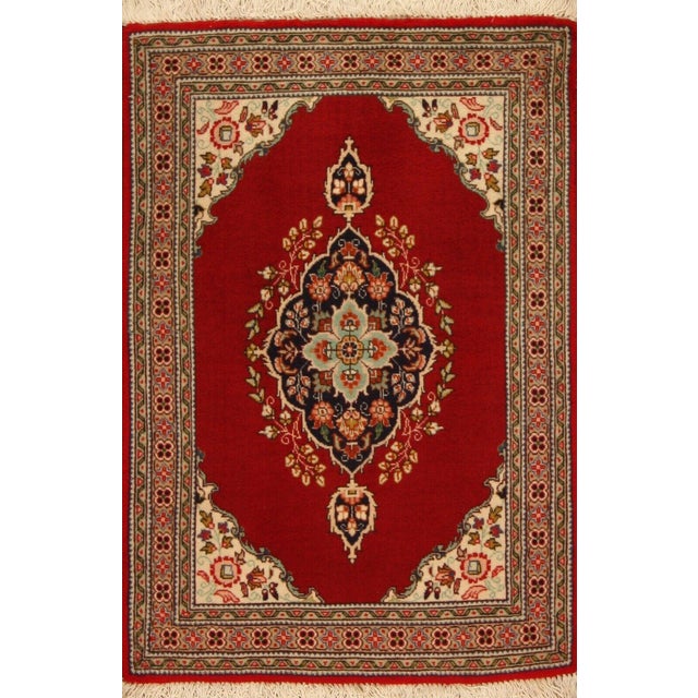 Middle Eastern Rug in Wool For Sale