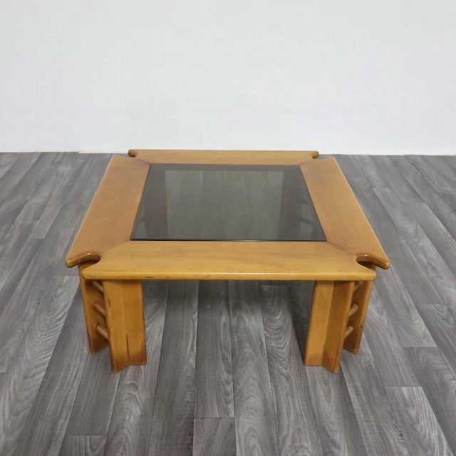 Low Mid-Century Coffee Table attributed to Afra and Tobia Scarpa, 1960s For Sale - Image 11 of 16