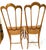 Beautiful pair of wooden Chiavari chairs from Botti & Gandolfo, Italy. Makers mark underneath the seat . Overall excellent...