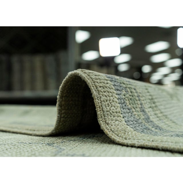 Gray Turkish Oushak Rug 6'1" x 9'1" #19162 For Sale - Image 8 of 8