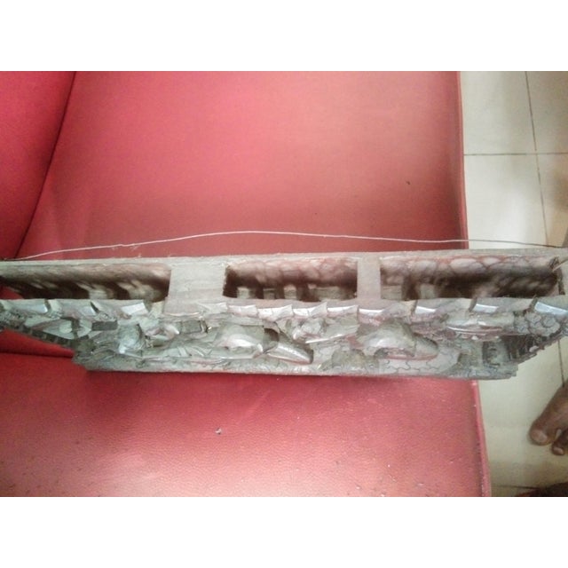 Vintage 70s Balinese Relief Craved For Sale - Image 6 of 7