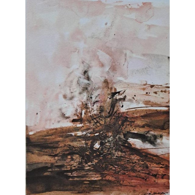 Zao Wou Ki (1921-2013) Illuminations, 1996 Photogravure, on Johannot pure wove paper taken from the eponymous work written...