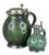 Vintage Green Pitchers by Eugen Wiedamann, Germany, 1950s-1960s, Set of 2 For Sale