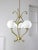 Antique Italian Brass and Opaline Chandelier For Sale - Image 16 of 17