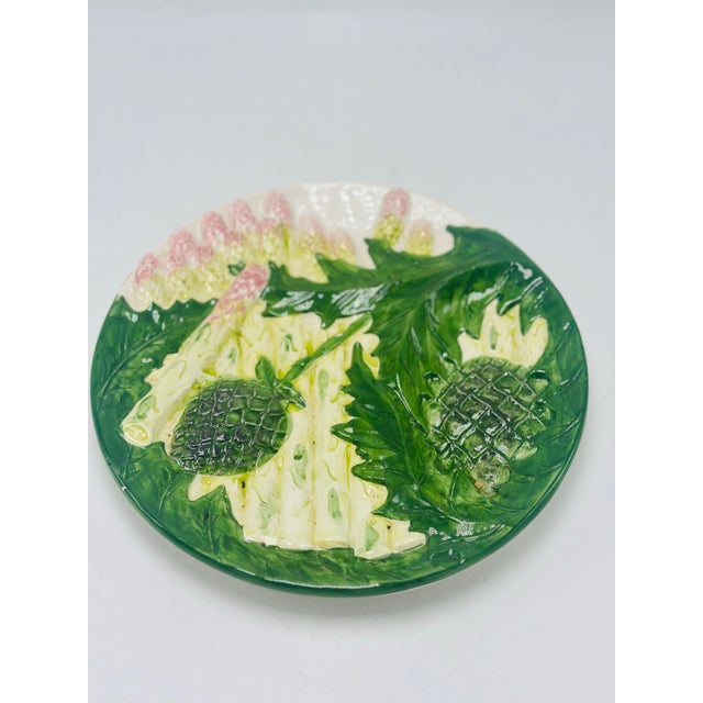 Decorative Majolica Plate For Sale - Image 4 of 6