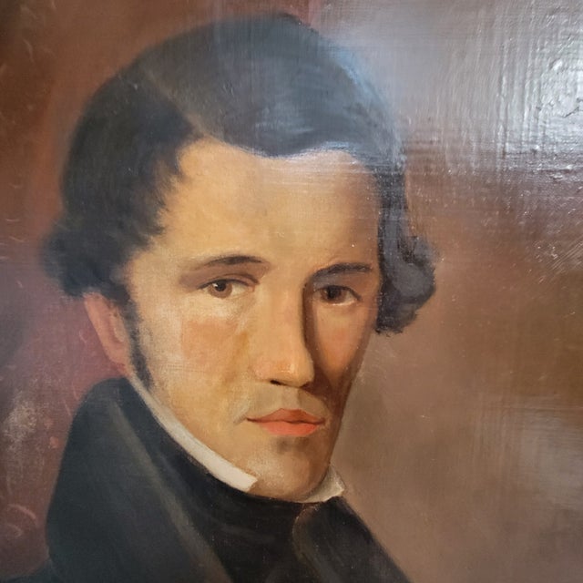 American Original Mid 19th C American Portrait of John Mark Rutherford (1813–1852) For Sale - Image 3 of 8