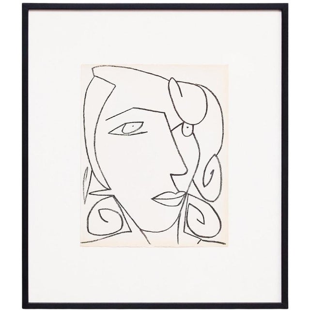 Françoise Gilot, Portrait of a Woman, 1951, Lithograph, Framed For Sale - Image 14 of 14