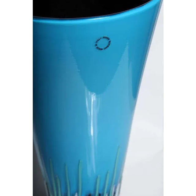 Late 20th Century Versace for Venini Rivoli Vase (Signed) For Sale In New York - Image 6 of 7