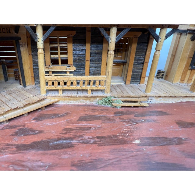 1990 Hand Crafted Architectural Folk Art Model Wild West Town with Saloon For Sale - Image 12 of 12