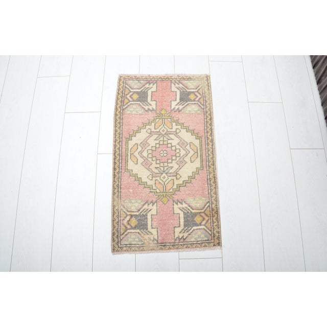 Handmade wool carpet in Turkish Anatolia , Vintage Oushak Rug,Turkish Vintage Anatolian Rug, Handmade wool Rug . One Of...