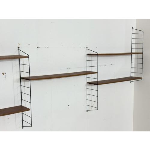 Vintage String Shelf in Wood For Sale - Image 5 of 13