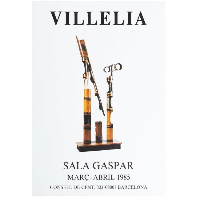 Original Exhibition Poster by Moisès Villèlia Sala Gaspar, 1985 For Sale