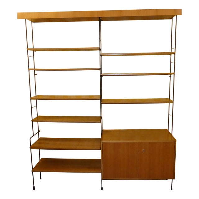 Mid-Century String Ladder Shelving System by Ernst Dieter Hilker for Omnia For Sale
