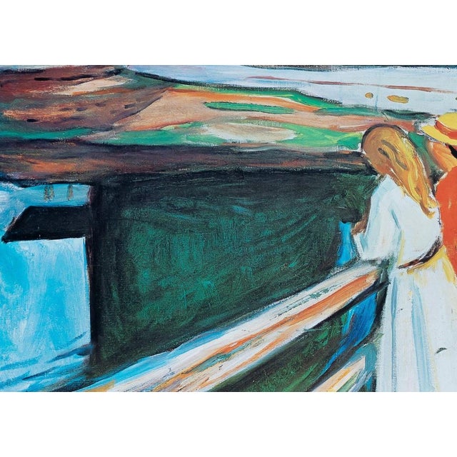 The Girls on the Bridge Poster after Edvard Munch For Sale - Image 5 of 6