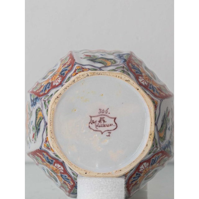 Vintage Hand-Painted Delft Ceramic Table Lamp by Altena & Krooyenga Makkum, 1960s For Sale - Image 10 of 12