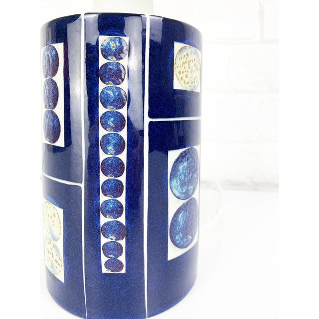Mid-Century Modern Danish Modern Ceramic Table Lamp by Inge-Lise Koefoed for Royal Copenhagen, 1960s For Sale - Image 3 of 15