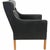 Børge Mogensen 2431 lounge chair upholstered in original black leather, and with oak legs. The chair is from the 1980s and...