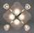 Metal Petitot French Modernist Art Deco Chandelier 1930s - Frosted Glass & Nickeled Bronze For Sale - Image 7 of 15