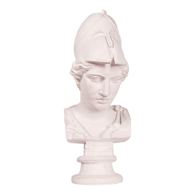 Plaster Bust of Athena by Caproni, u.s.a. Circa 1960 For Sale