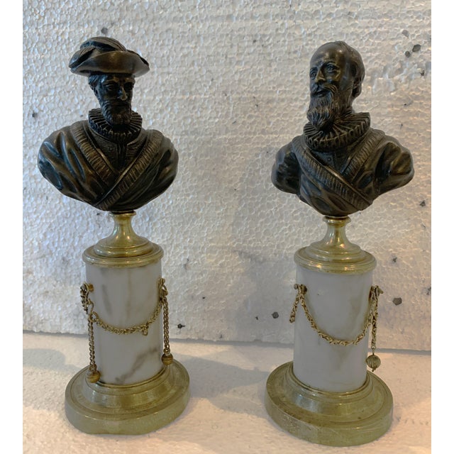 Napoleon III Chiseled Bronze Busts, 19th Century, Set of 2 For Sale - Image 11 of 11