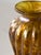 Art Deco 1970s Pair of Small Gold Budvases- Mouth Blown One of a Kind For Sale - Image 3 of 9