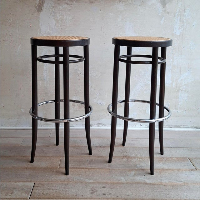 204 RH Bar Stools from Thonet, 1970s, Set of 2 For Sale - Image 3 of 12