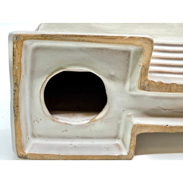 1960s Architectural Rooster Pottery Figure For Sale - Image 4 of 18