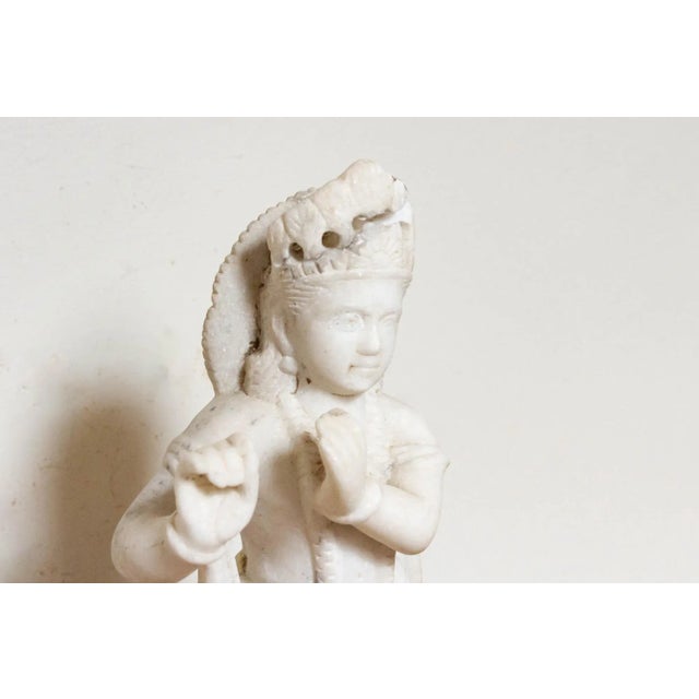 19th Century Exquisite Marble Krishna Statue For Sale - Image 4 of 9