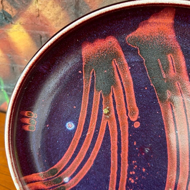 Gail Russel Ceramic Serving Charger Dish For Sale - Image 4 of 12