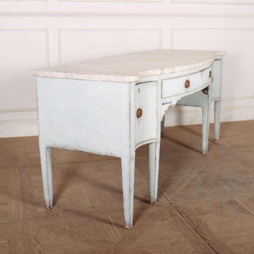 Wood Swedish Pine Serpentine Sideboard For Sale - Image 7 of 11