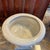 White Pedestal Base Urn Planter Cute distressed white urn planter. It features a circular body on a pedestal base....