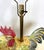 Red Vintage Large Ceramic Rooster Lamp on Wood Base For Sale - Image 8 of 17