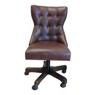 Faux Leather Swivel Office / Desk Chair For Sale
